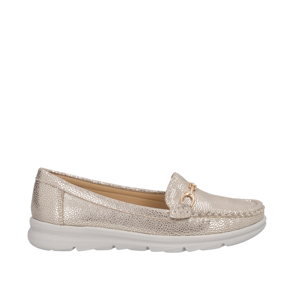 Mocassini Donna Platino