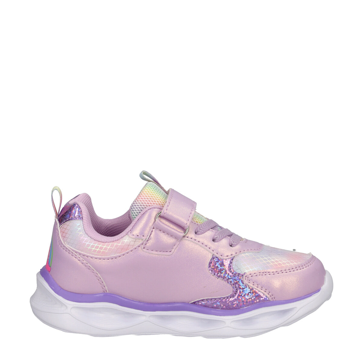 Sneakers Bambina Lilla Unicorn con Luci