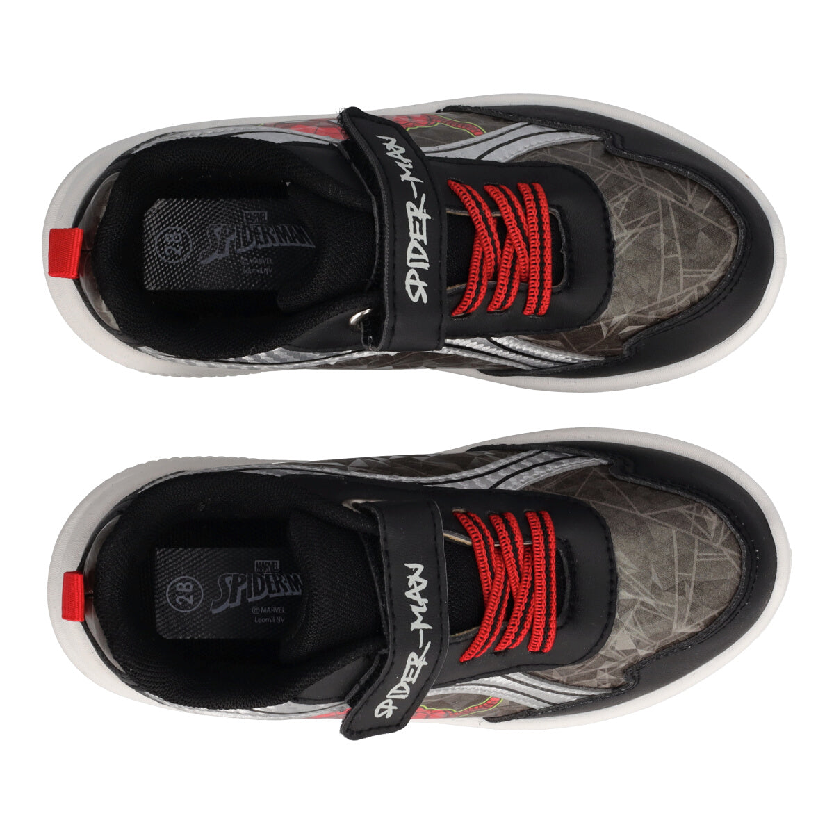 Sneakers Bambini Nere Spider Man con Luci