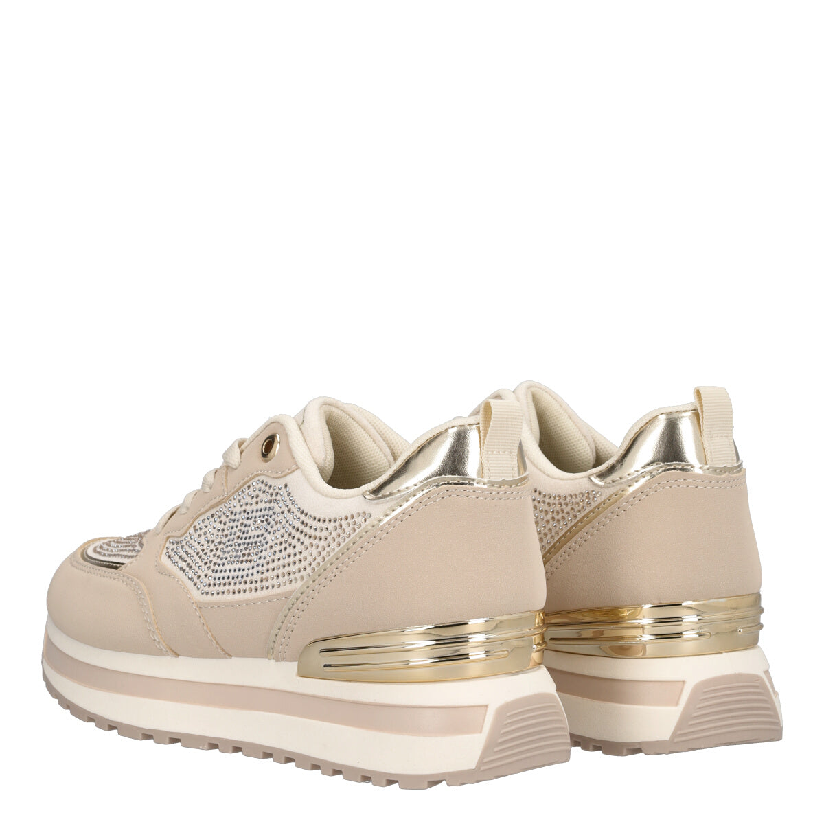 Sneakers Ivory con Brillantini