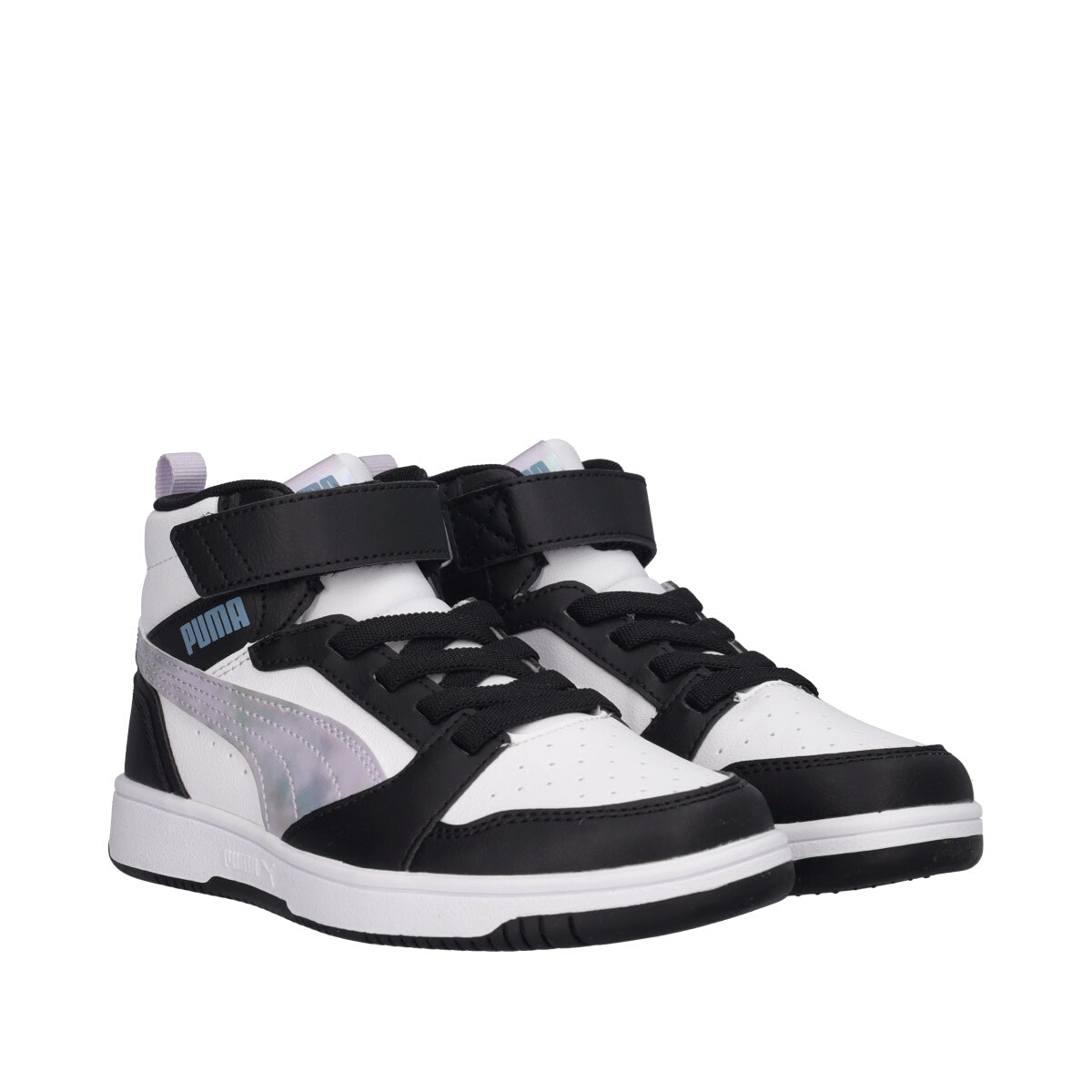 REBOUND V6 MID Sneakers Junior Lilla, Bianche e Nere