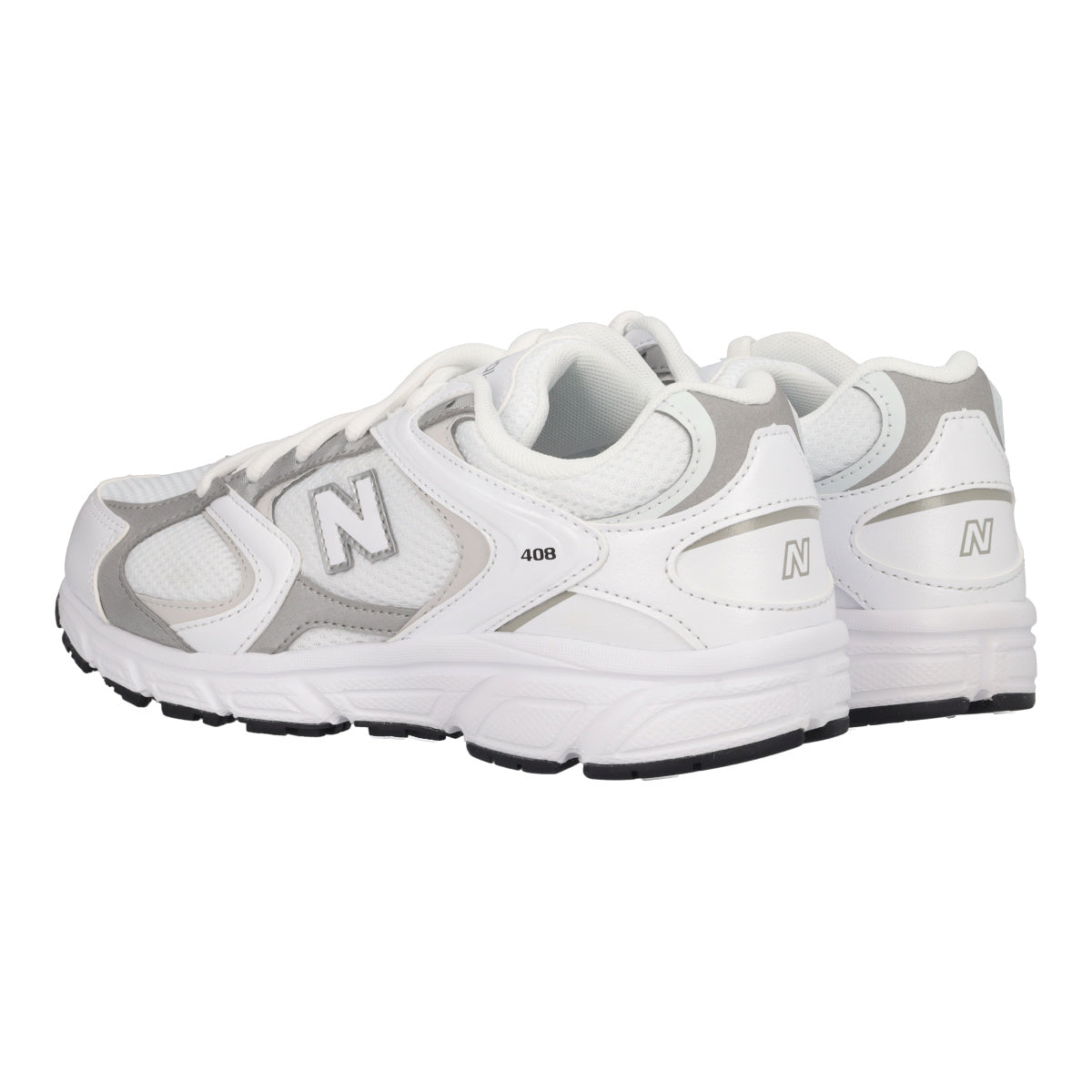 408 Sneakers Ragazzi Bianche e Argento