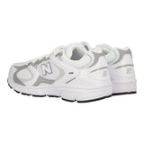 408 Sneakers Ragazzi Bianche e Argento