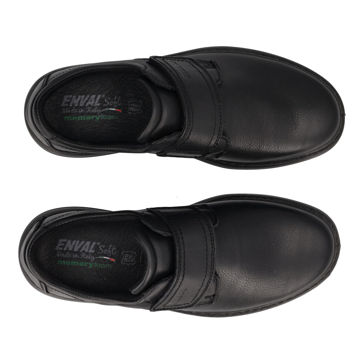BELFAST Calzature Comfort Uomo Nere in Pelle