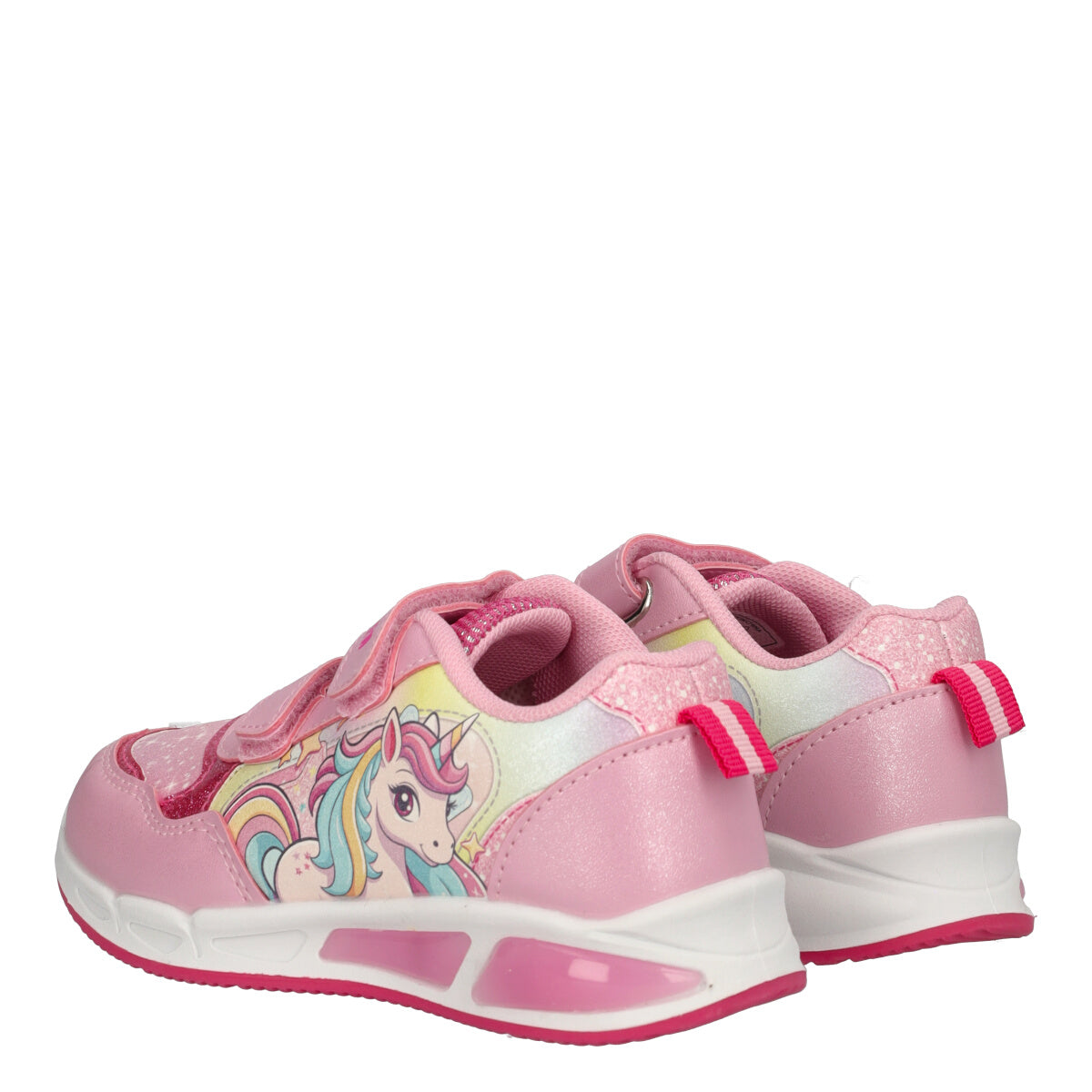 Sneakers Bambina Rosa Unicorn con Luci