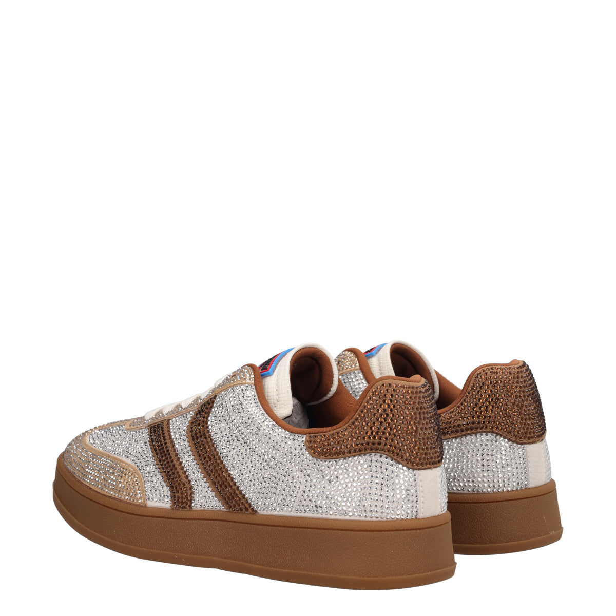 Sneakers Donna Beige e Argento