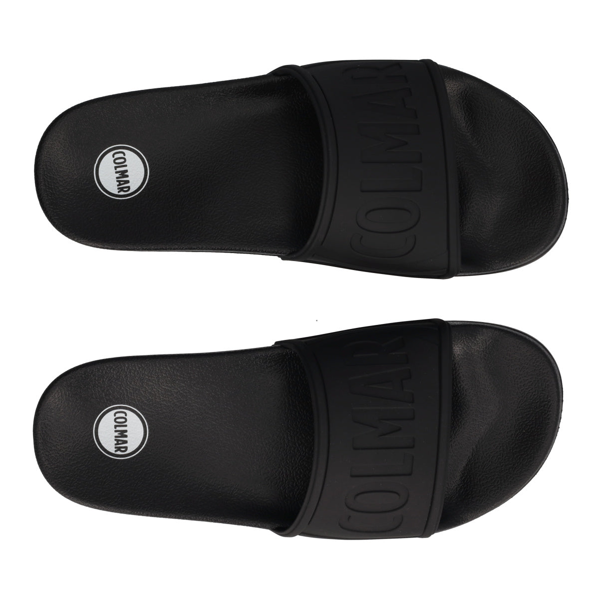 SLIPPER LOGO Ciabatte Mare Uomo Nere