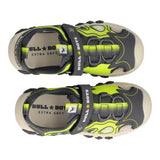 T-REX LIGHTS Sandali Bambino Grigi e Gialli