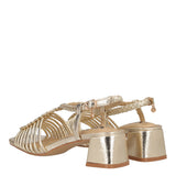 Sandali con Tacco Donna Oro