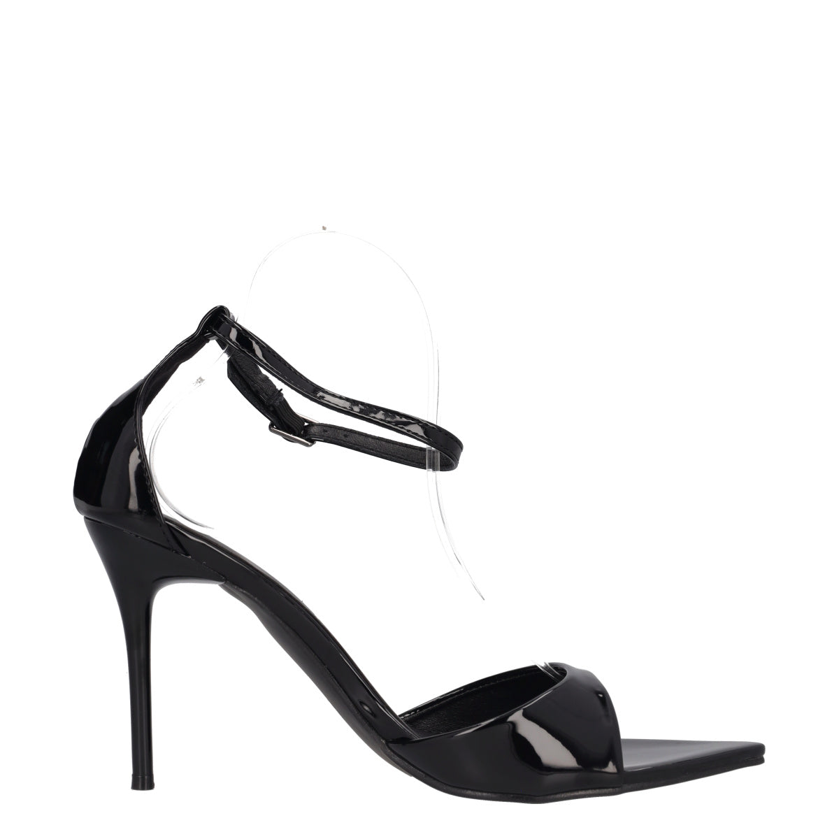 Sandali con Tacchi Donna Neri in Vernice