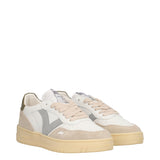 Sneakers Donna Beige, Verdi e Bianche