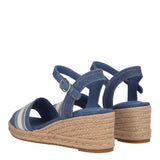 MID WEDGW ESPAD WEBBING Espadrillas Donna Blu