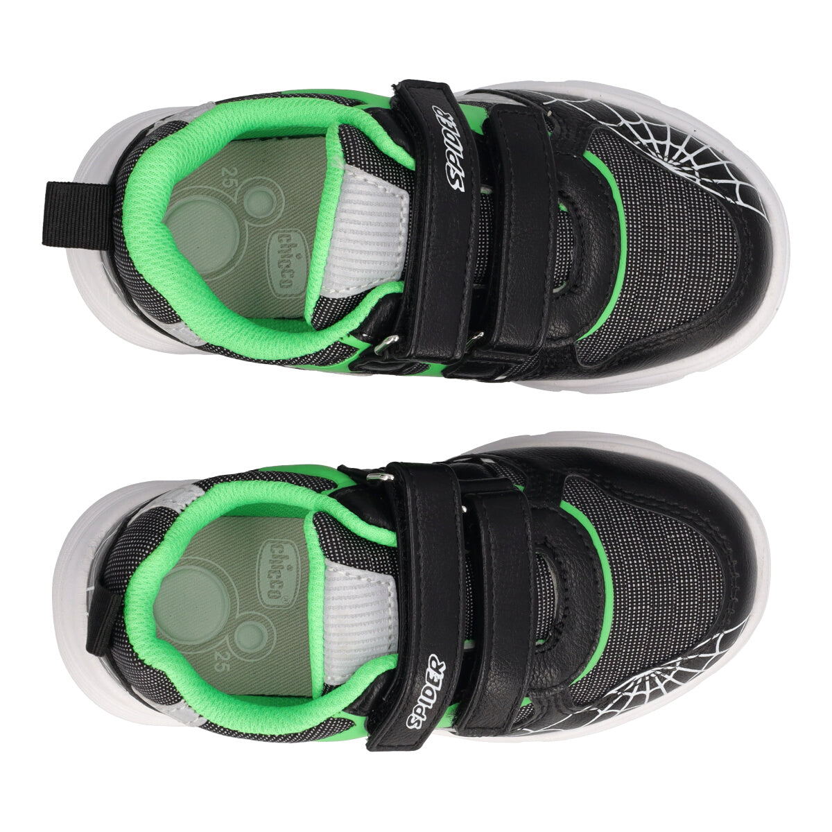 FLUID Sneakers Bambino Nere e Verdi