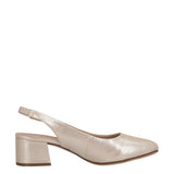 Slingback Comfort Donna Taupe Metallizzate