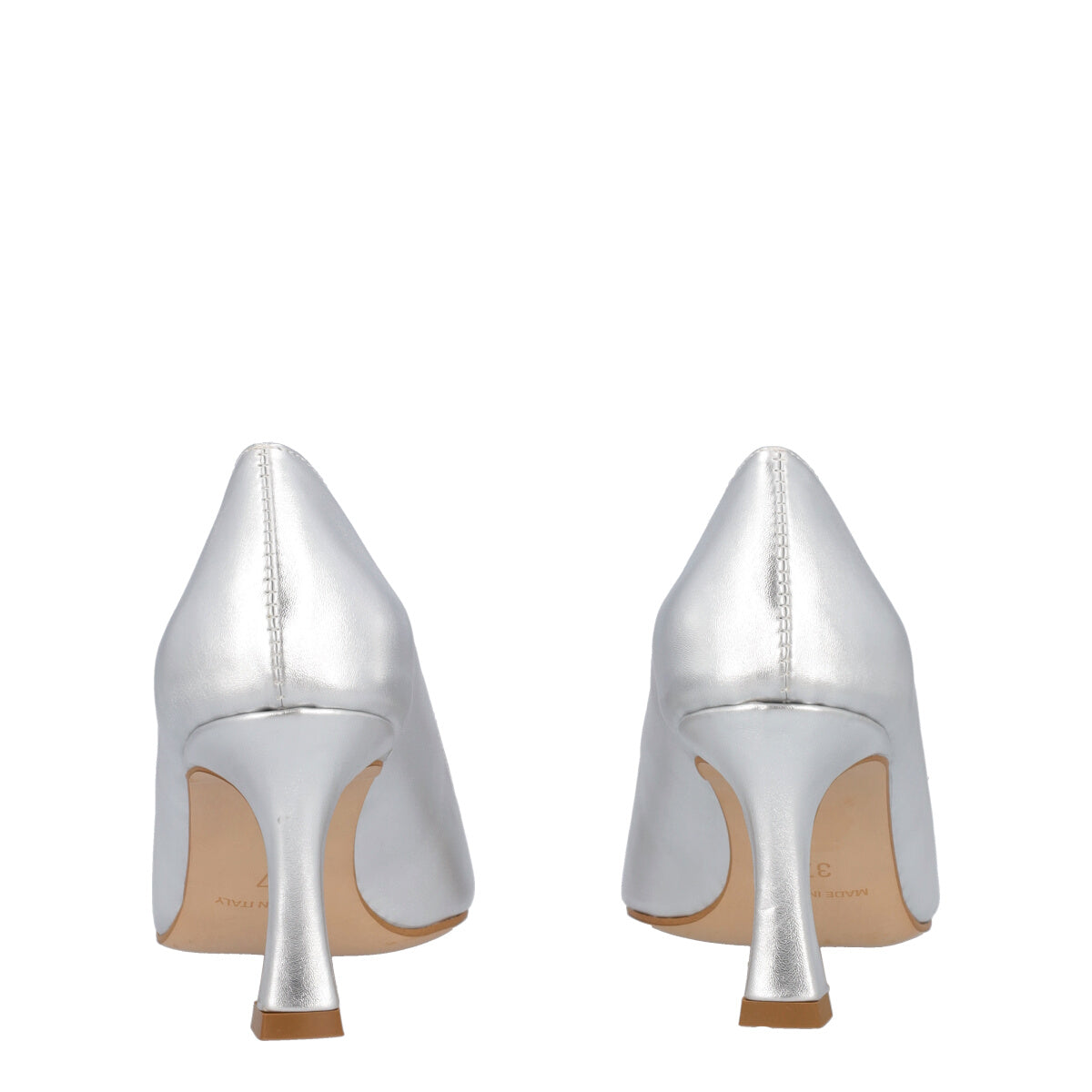 Décolleté argento tacco 8 cm