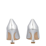 Décolleté argento tacco 8 cm