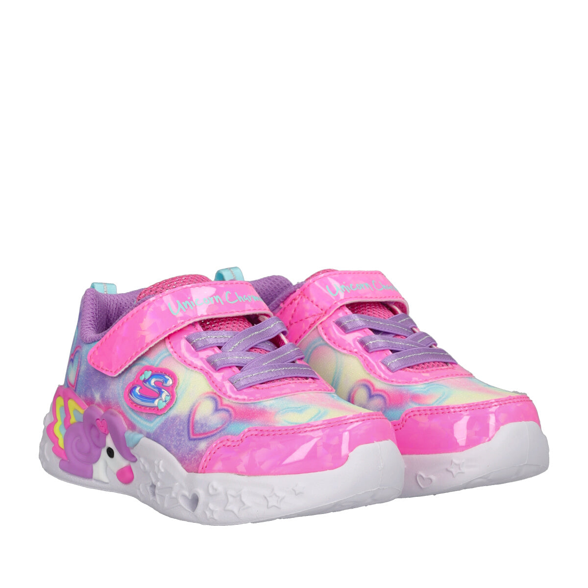 S LIGHTS UNICORN Sneakers Bambina Lilla e Fuxia con Luci