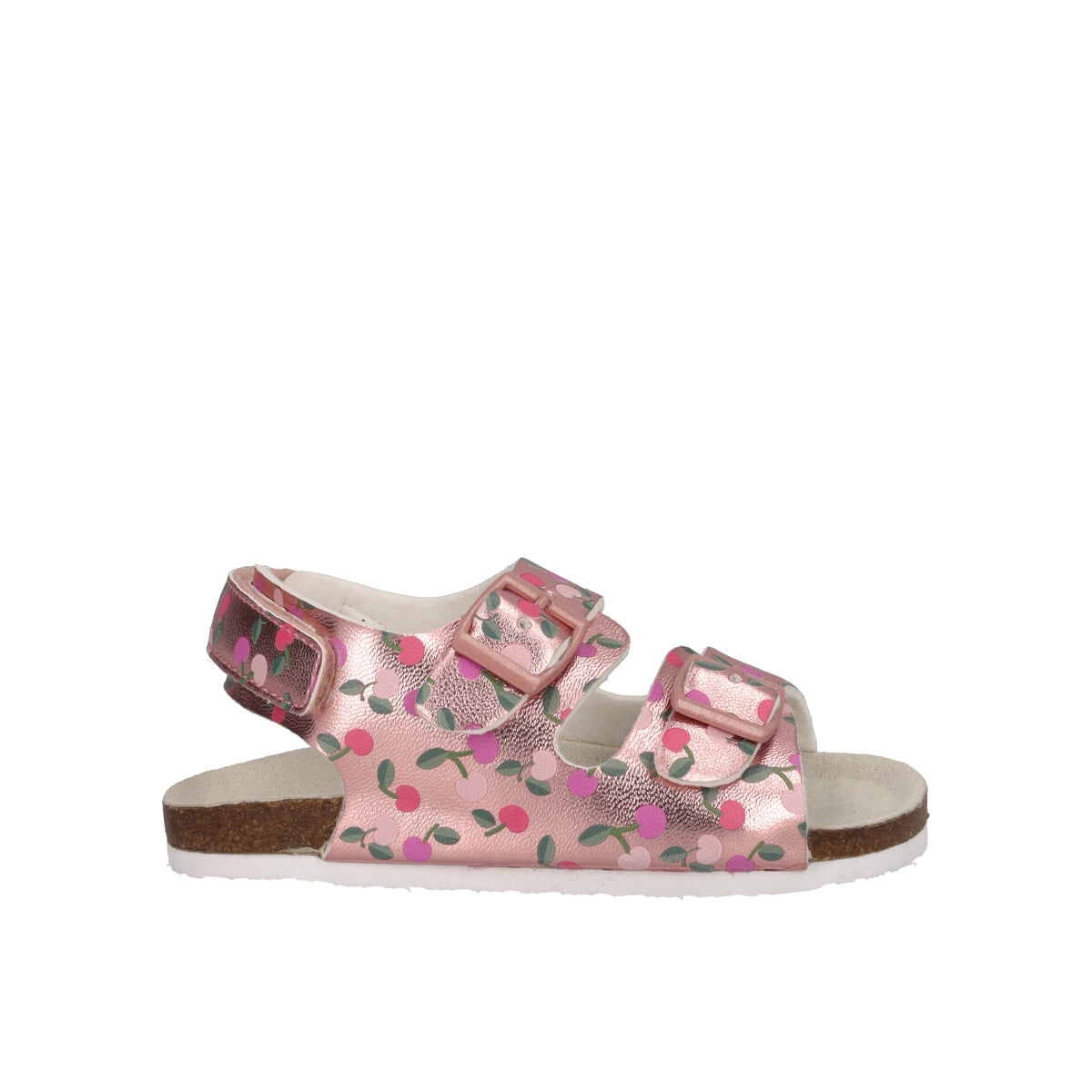 FIABA Sandali Bambina Rosa Metallizzato e Ciliegie