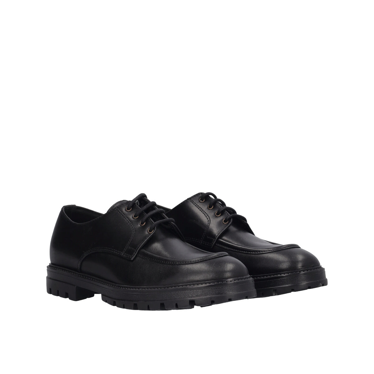 Scarpe eleganti e Cerimonia Uomo Nere in Pelle