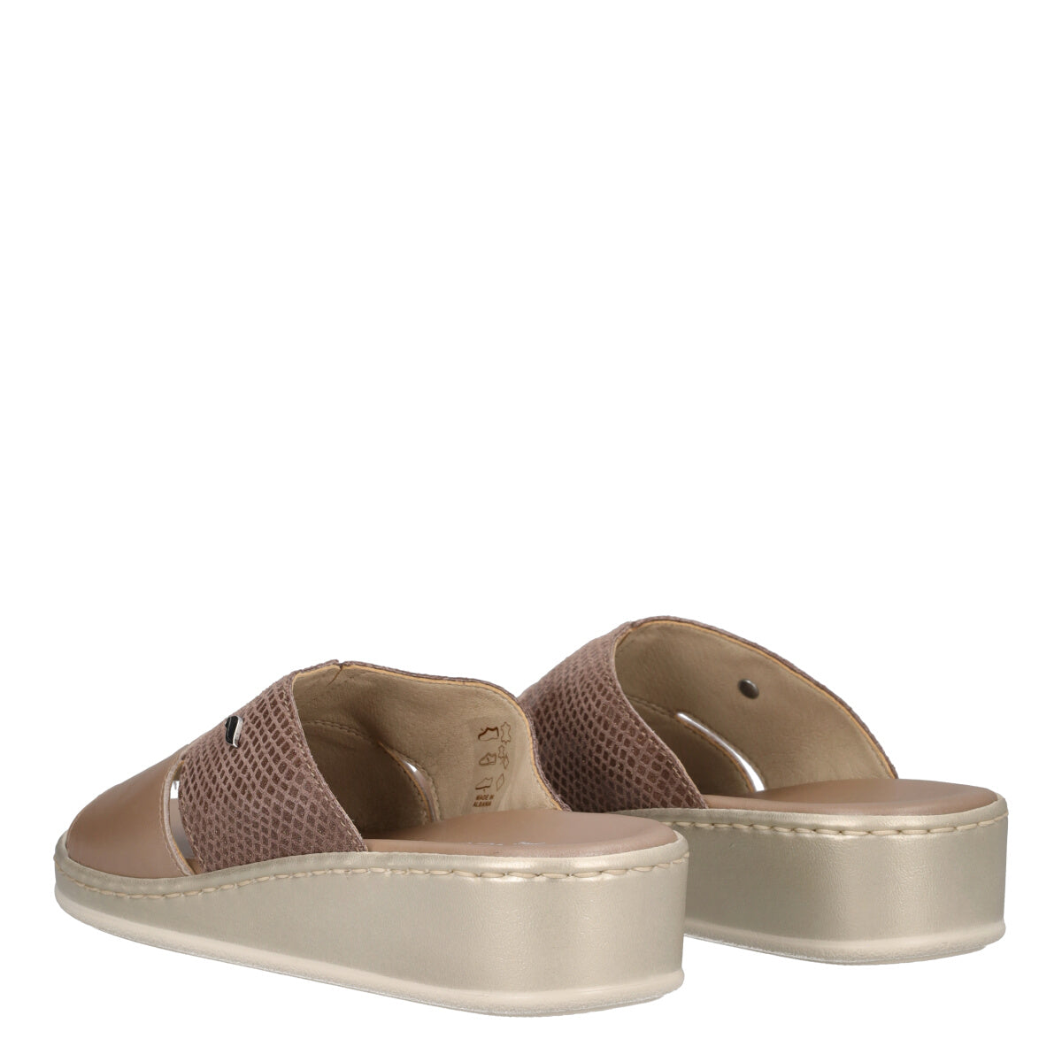 Ciabatte Donna Taupe Perla