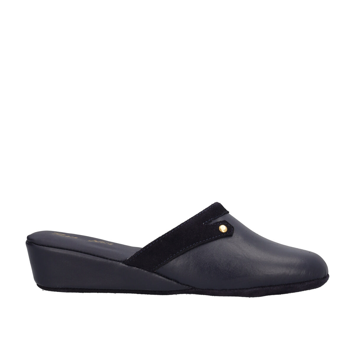 Ciabatta Casa Blu in Pelle