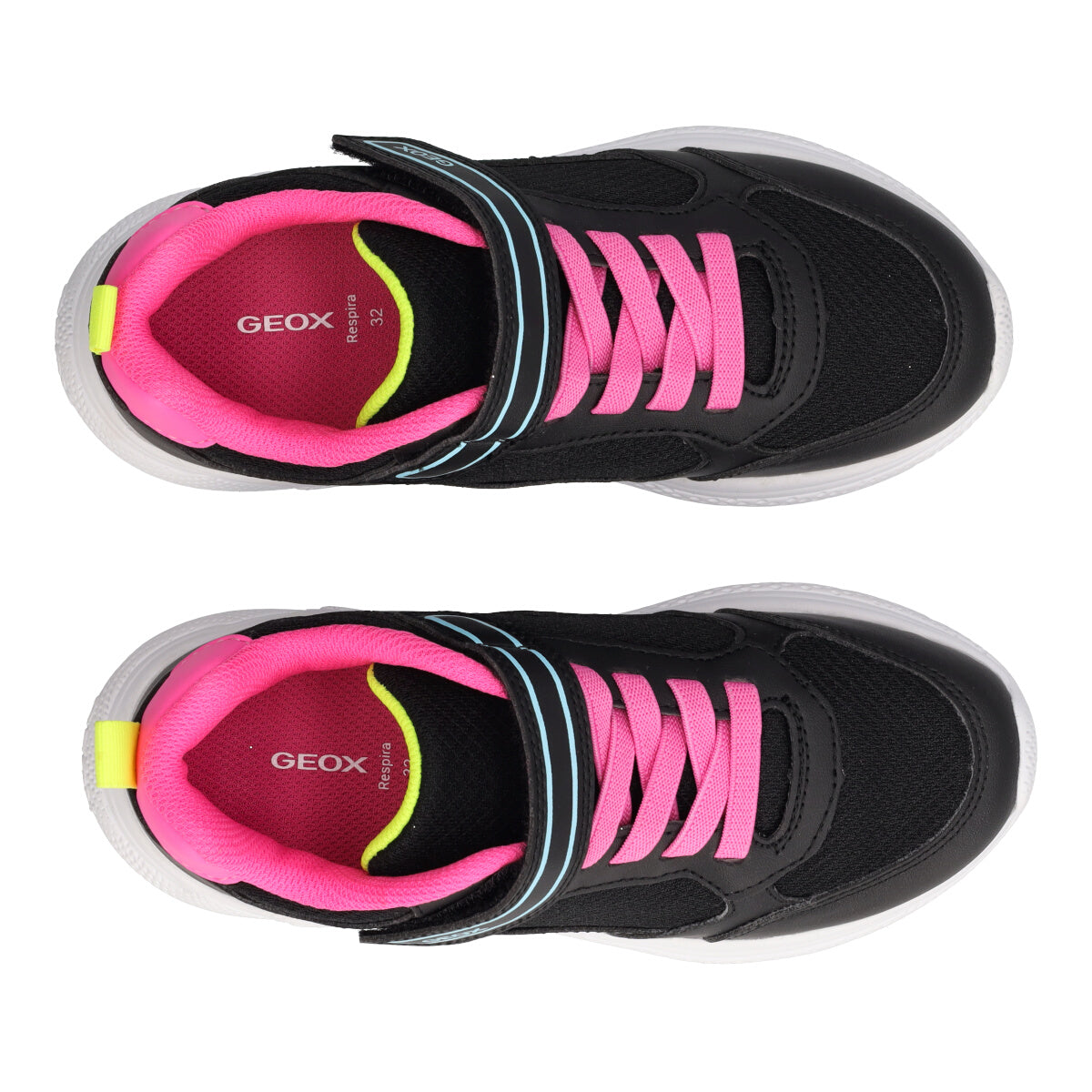 SPRINTYE Sneakers Bambina Nere e Fuxia