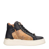 Sneakers Alte Donna Nere e Beige