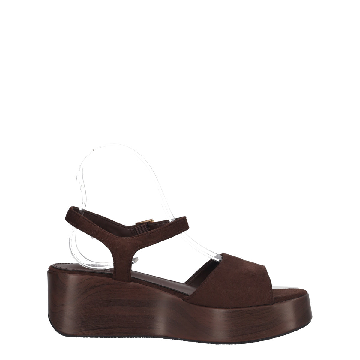 Sandalo con Zeppa Donna Marrone