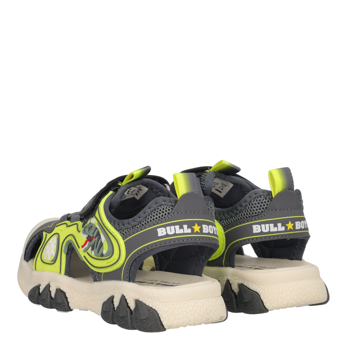 T-REX LIGHTS Sandali Bambino Grigi e Gialli