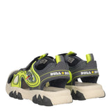 T-REX LIGHTS Sandali Bambino Grigi e Gialli