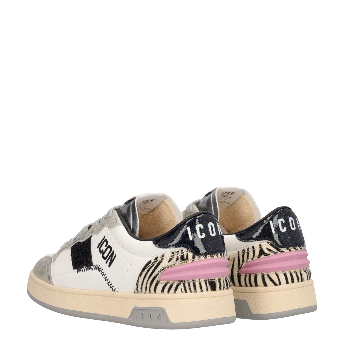 Sneakers Donna Argento e Bianche