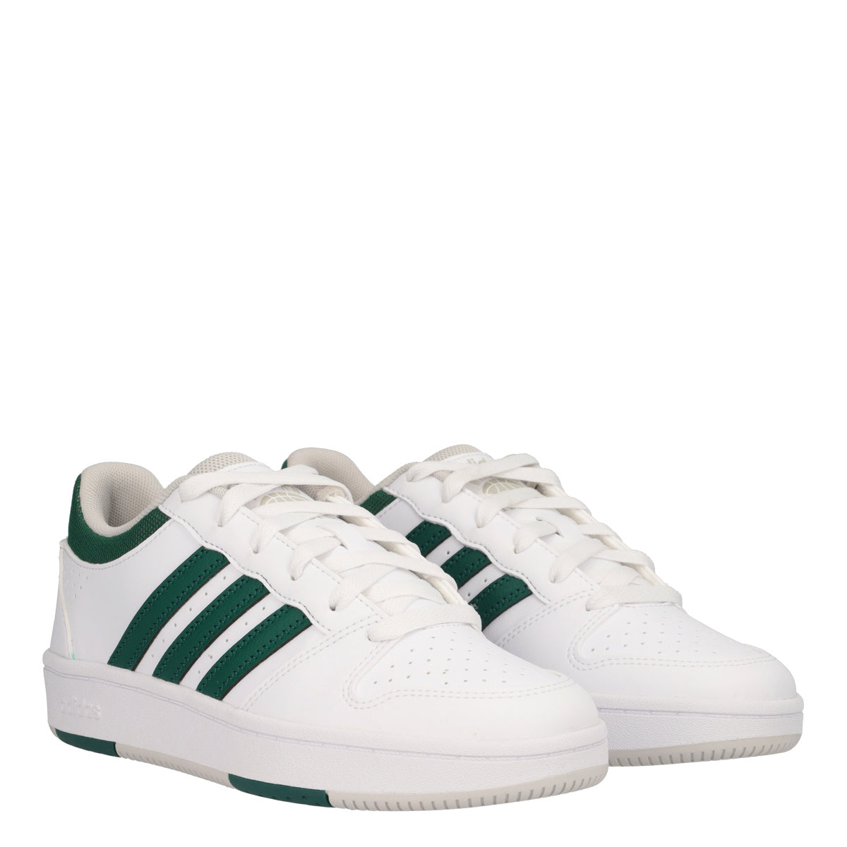 HOOPS CLASSIC J Sneakers Junior Bianche e Verdi