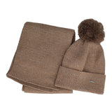 Set Cappello e Sciarpa Donna Taupe