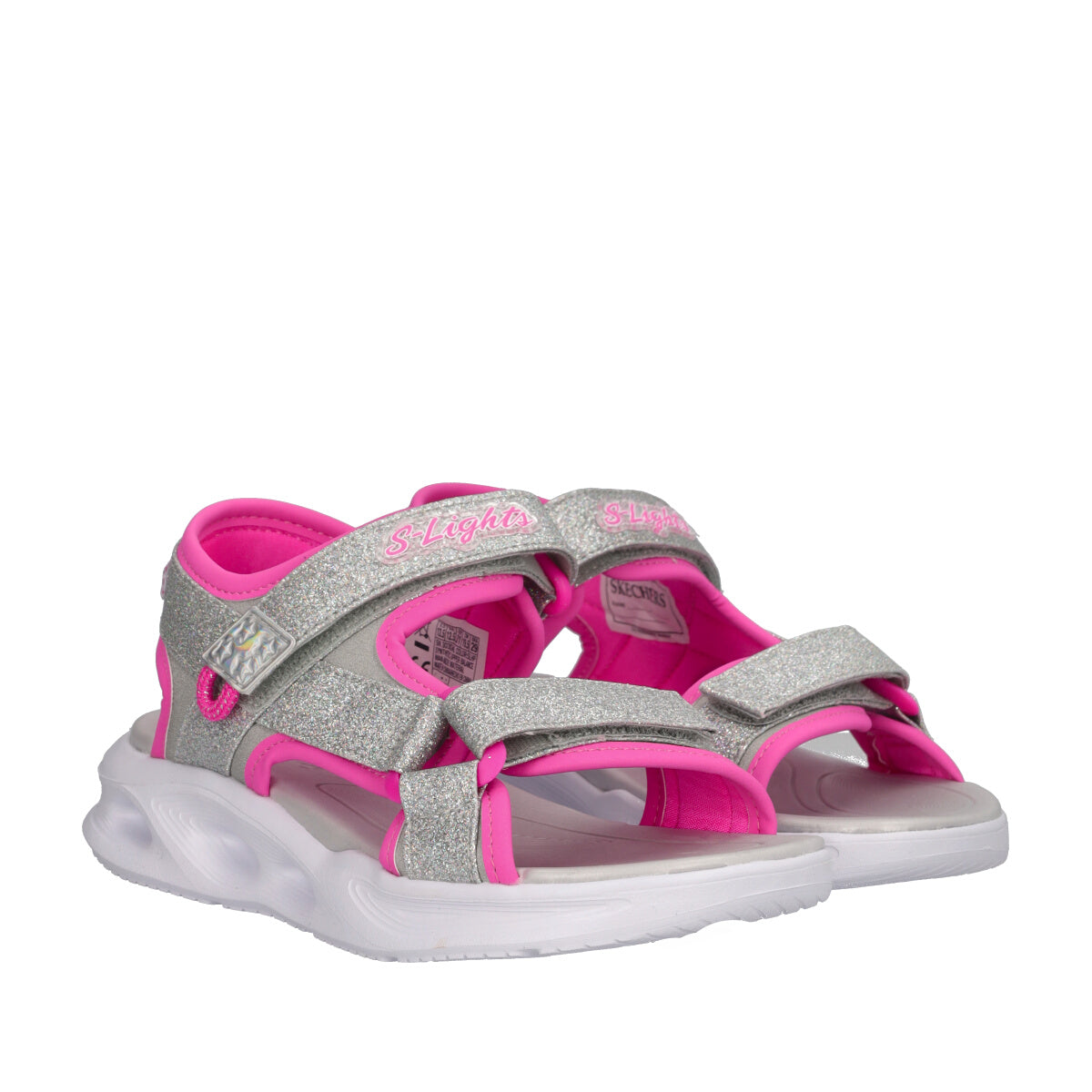 SOLA GLOW SANDAL Sandali Bambina Argento e Fucsia