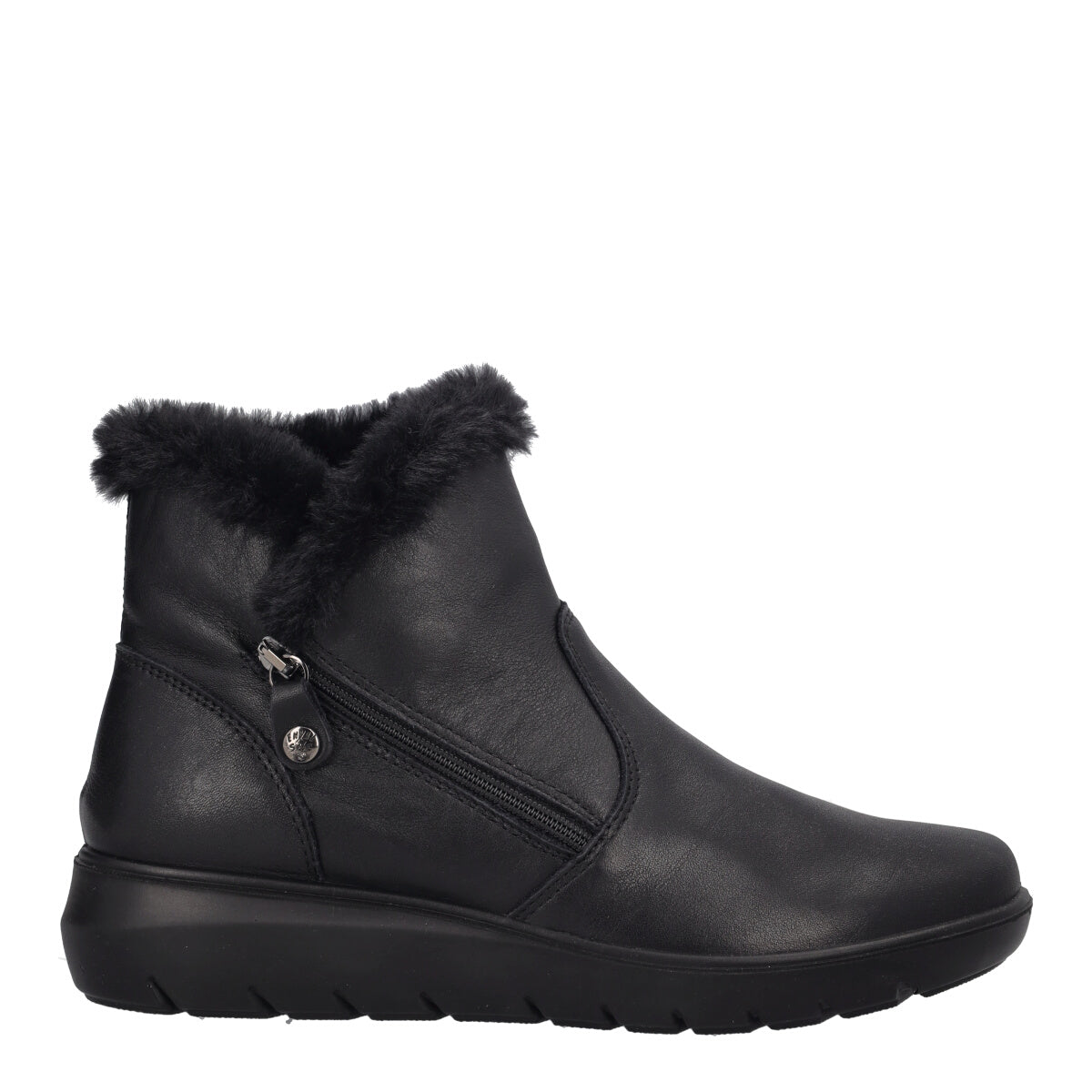 KLIZIA Stivaletti Comfort Donna Neri in Pelle