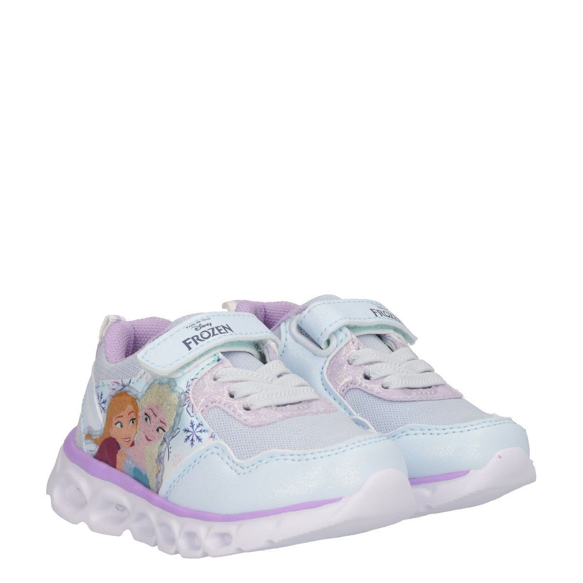 Sneakers Bambina Frozen Azzurre con Luci