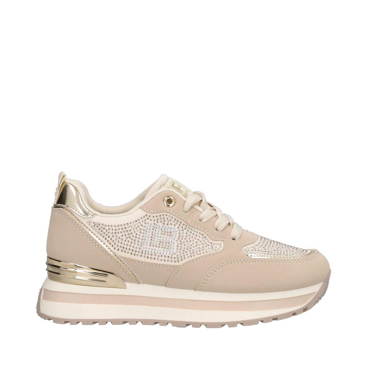 Sneakers Ivory con Brillantini