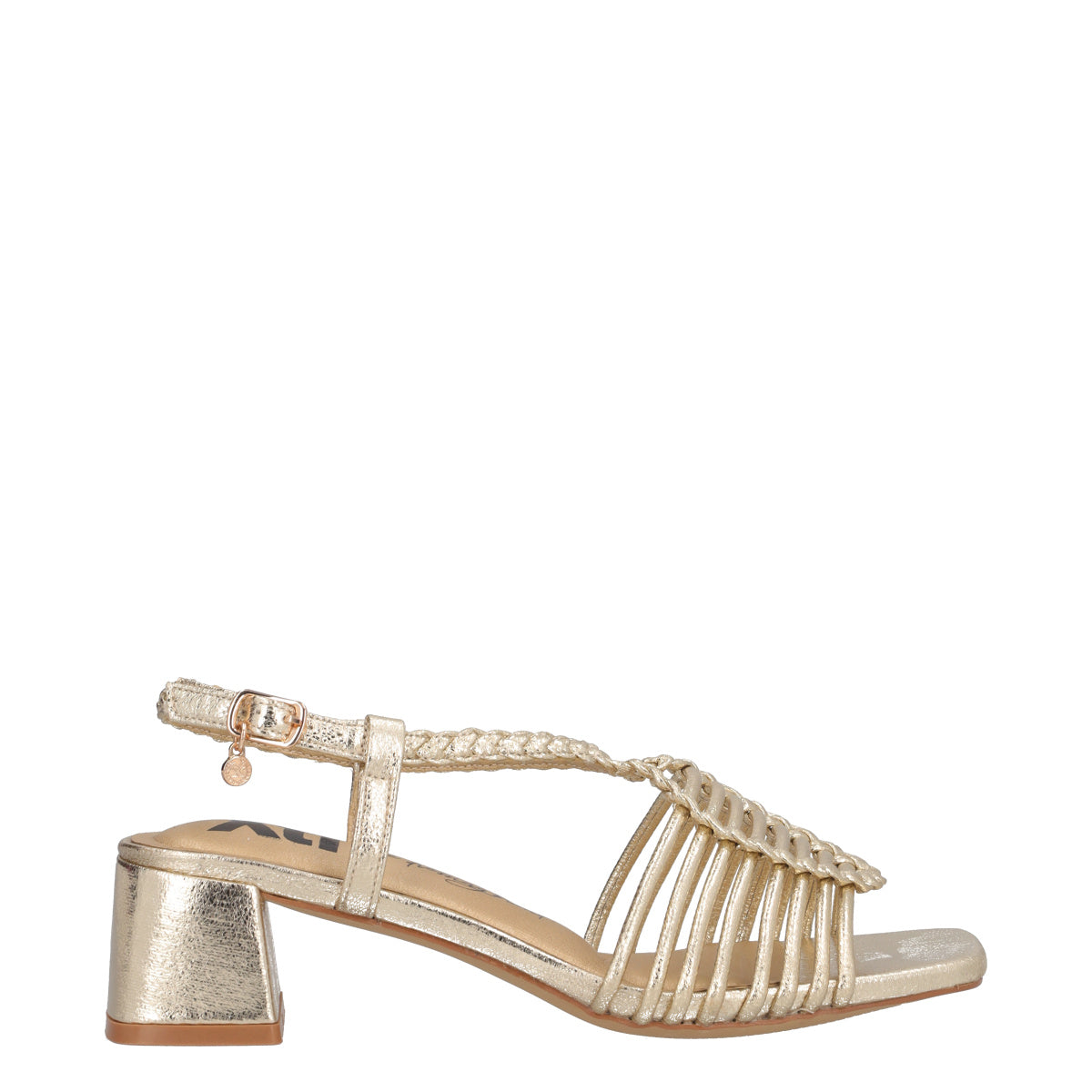 Sandali con Tacco Donna Oro