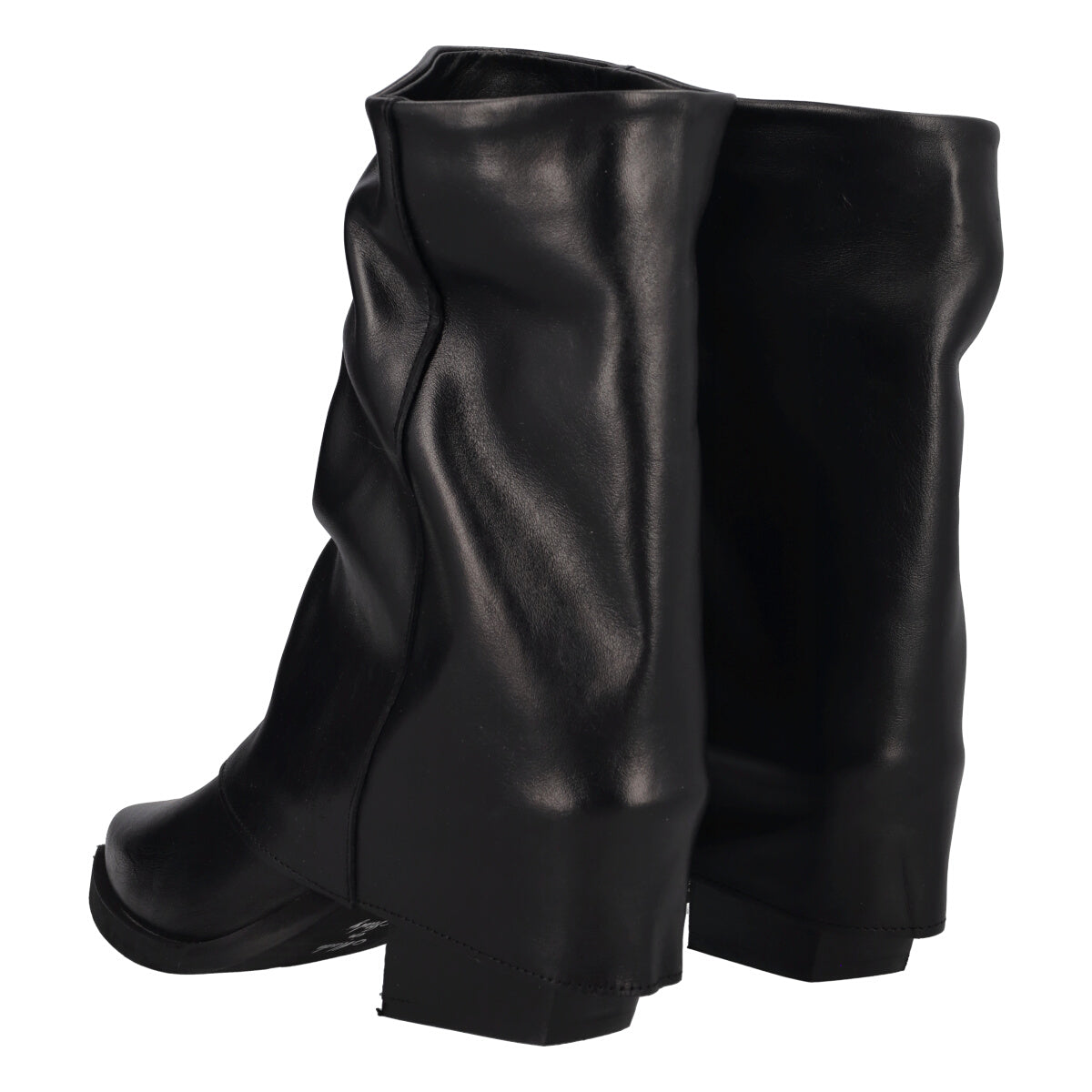 Stivaletti Donna Neri Texani in Pelle