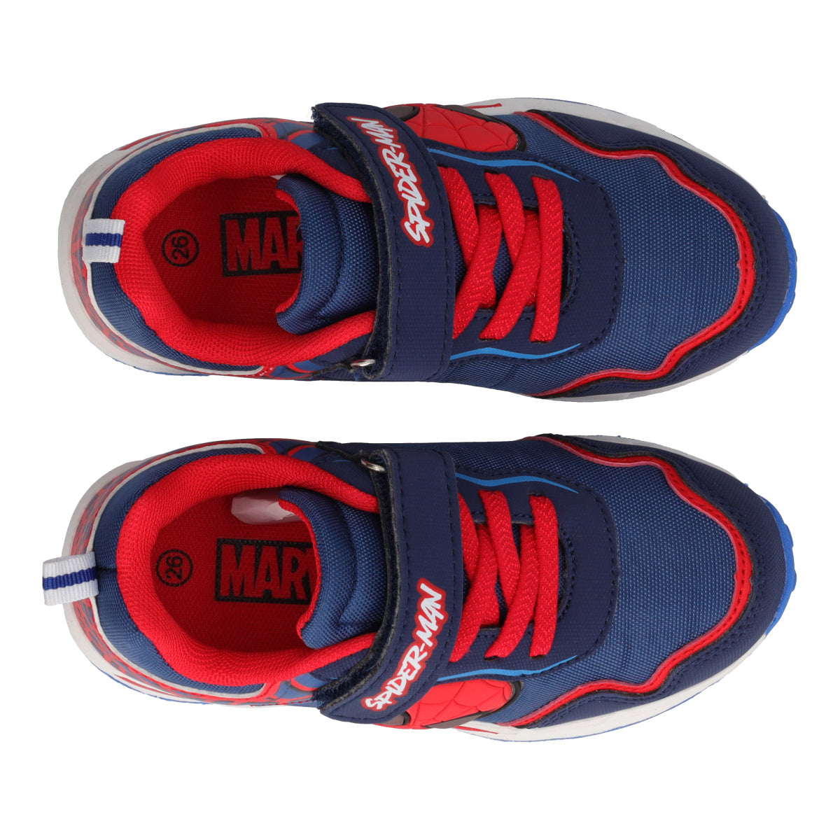 Sneakers Bambino SpiderMan Rosse e Blu con Luci
