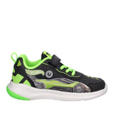 HOT WHEELS B&G LIGHTS Sneakers Bambino Nere e Verdi - con Luci