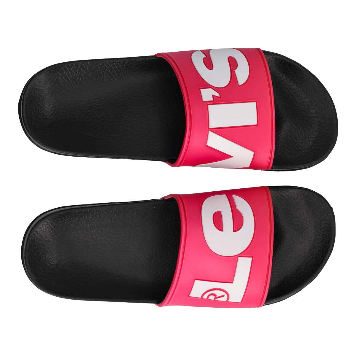 JUNEL Ciabatte Mare Bambini Nere e Fucsia