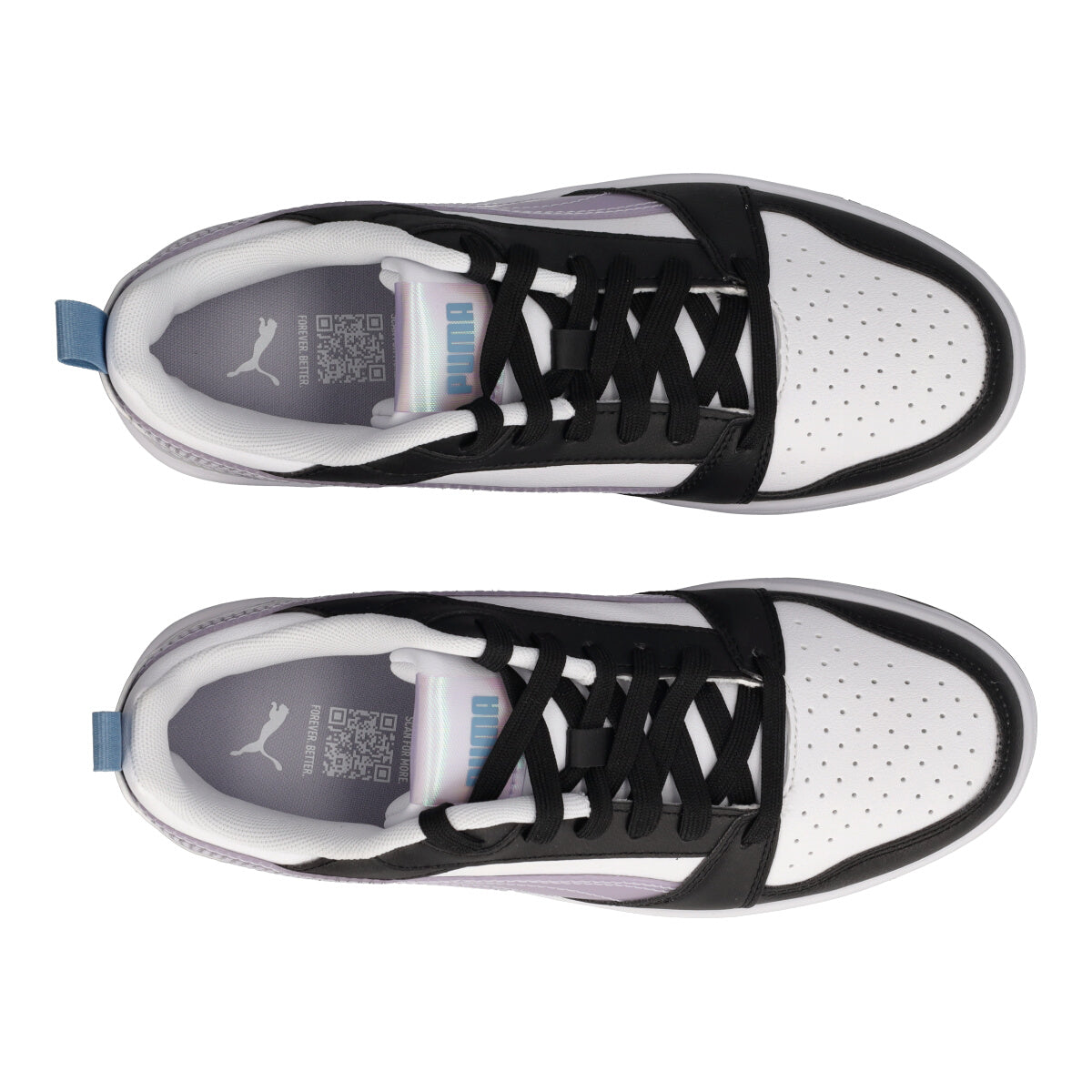 REBOUND V6 LO Sneakers Junior Lilla, Bianche e Nere