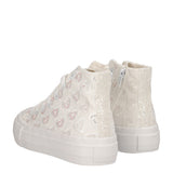 Sneakers Alte Bambina Bianche