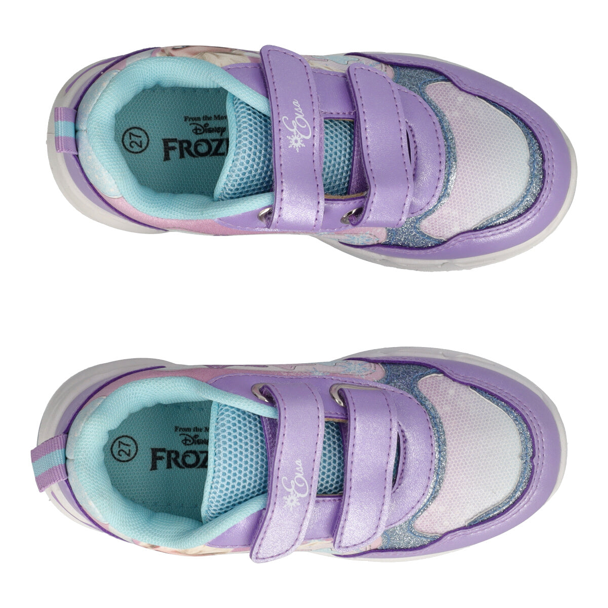 Sneakers Bambina Lilla Frozen con Luci