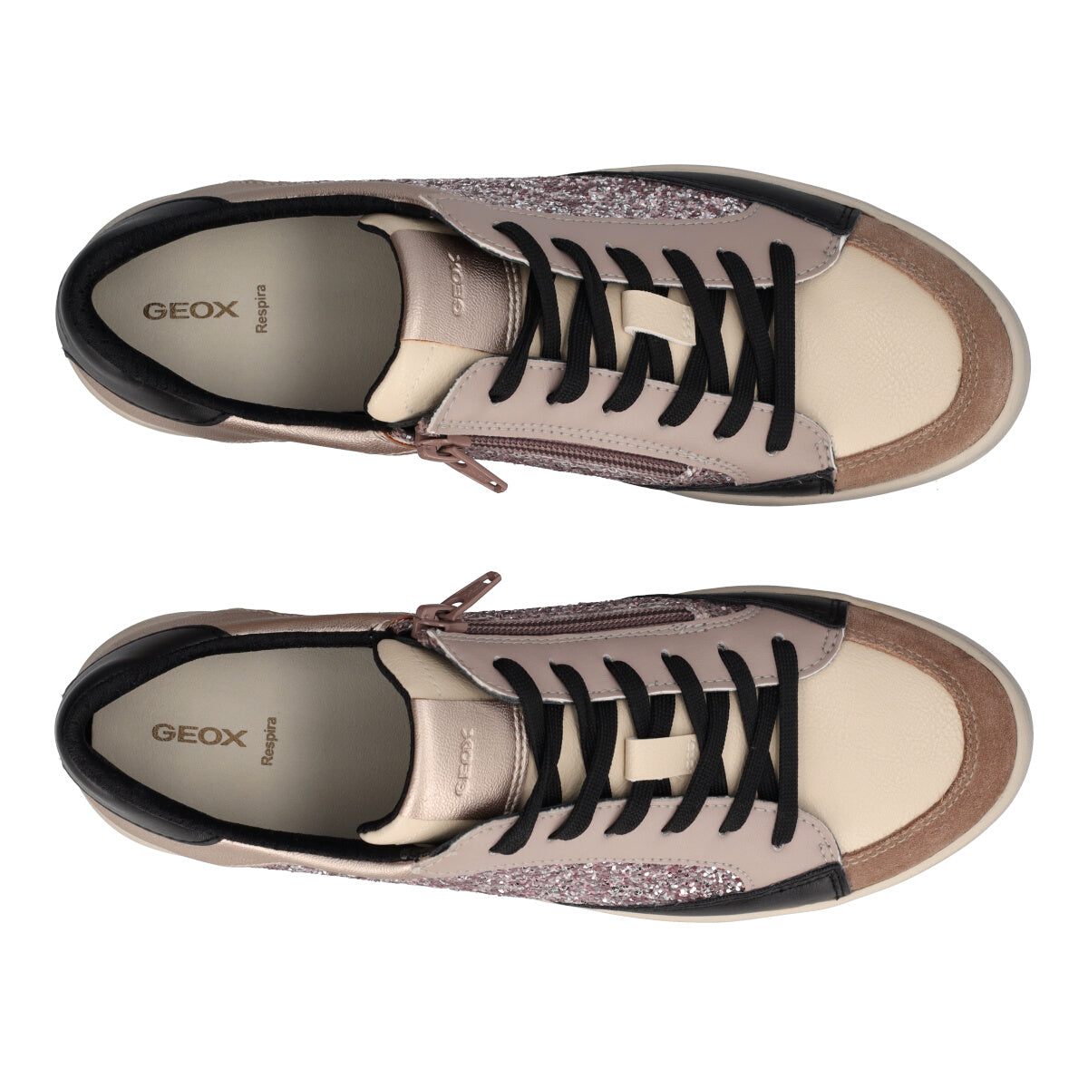 BLOMIEE Sneakers Donna Beige e Glitter