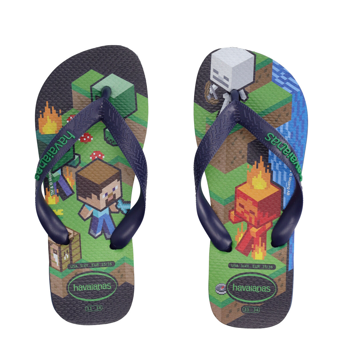 KIDS MINECRAFT Infradito Bambino Blu