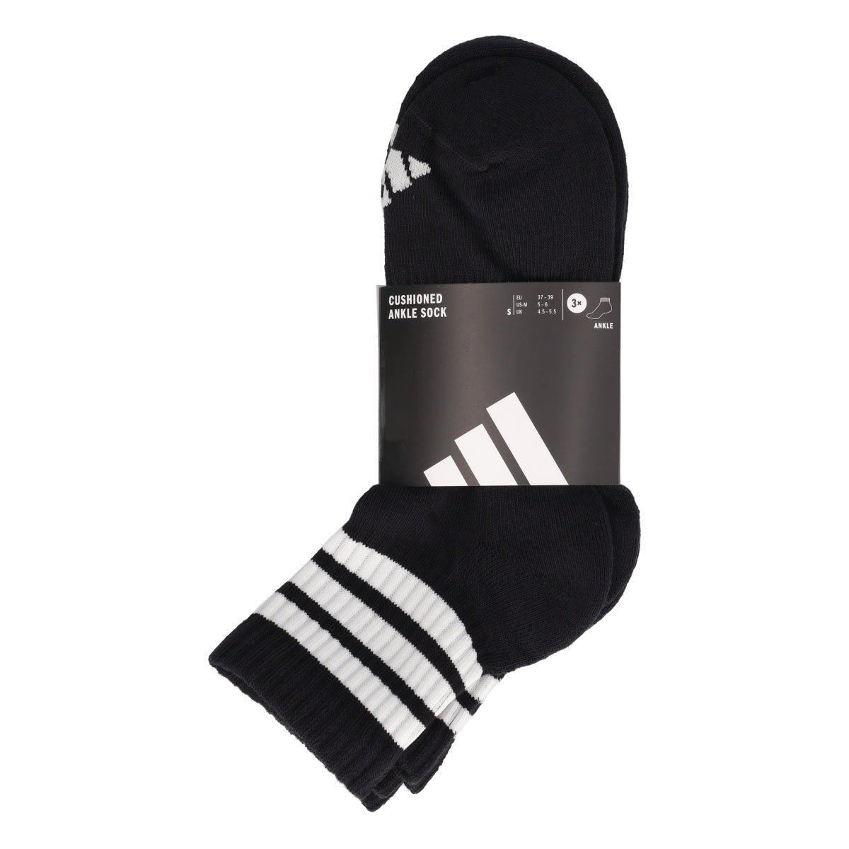 3S ESS C MID 3P Calze Unisex Nere