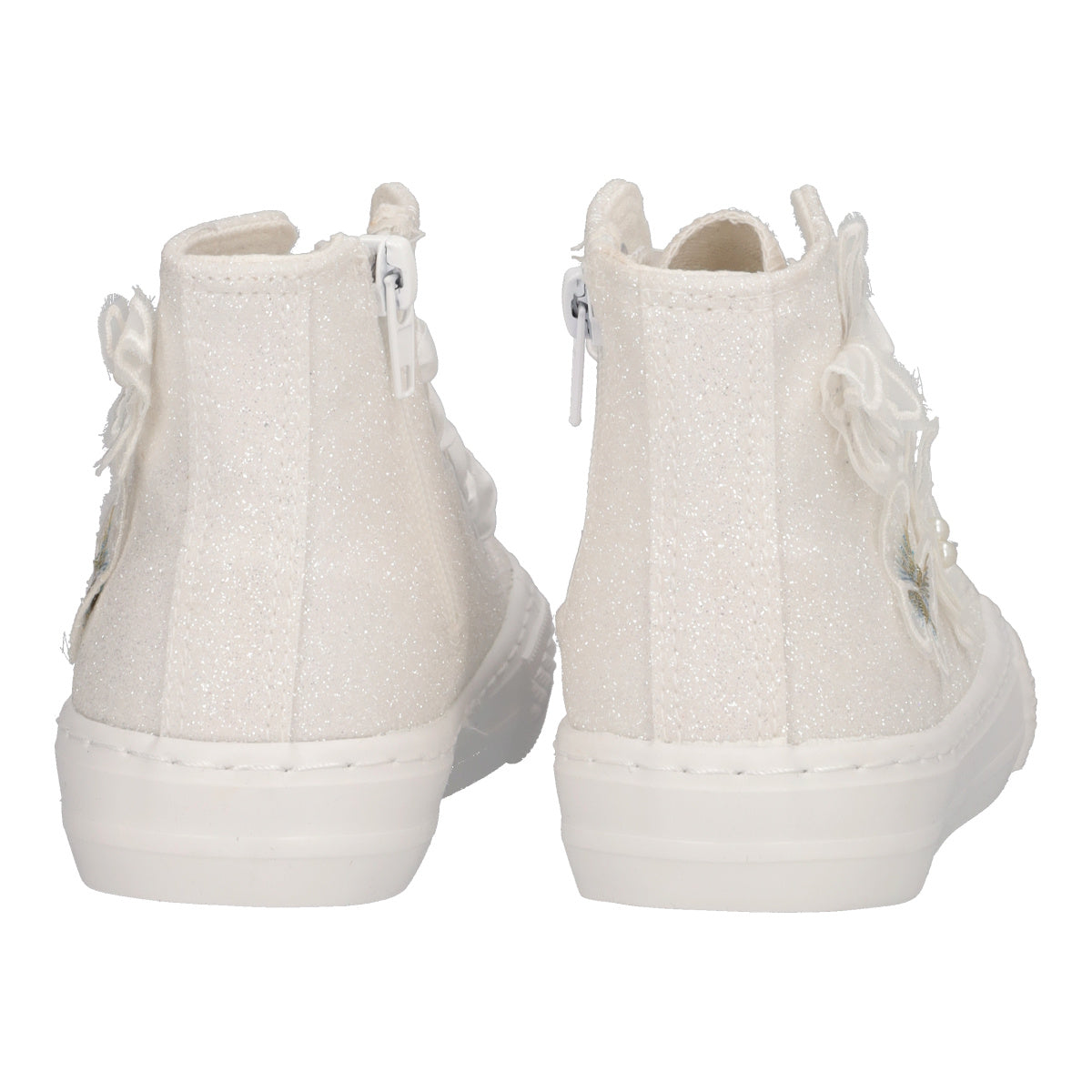Sneakers Alte Bambina Bianche