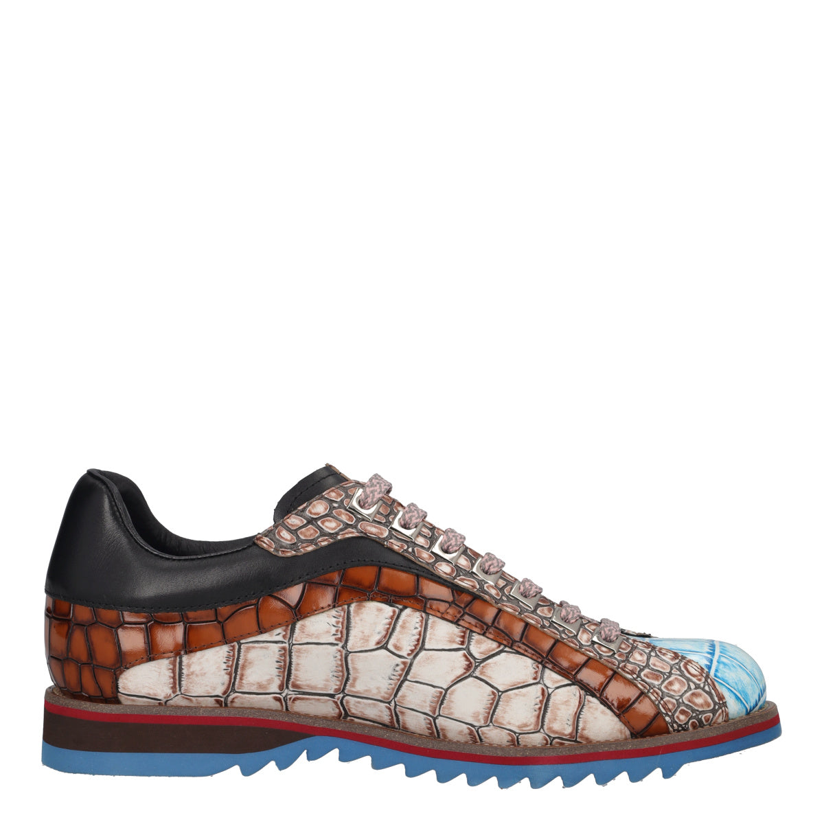 Stringate Uomo Multicolor in pelle